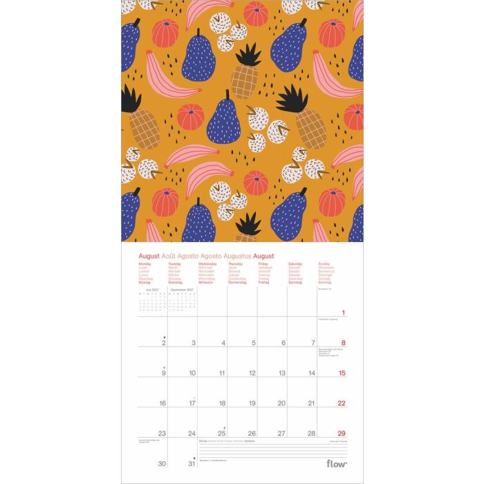 Flow Wandkalender 2027: Nur Mut: Sei ganz zu selbst
