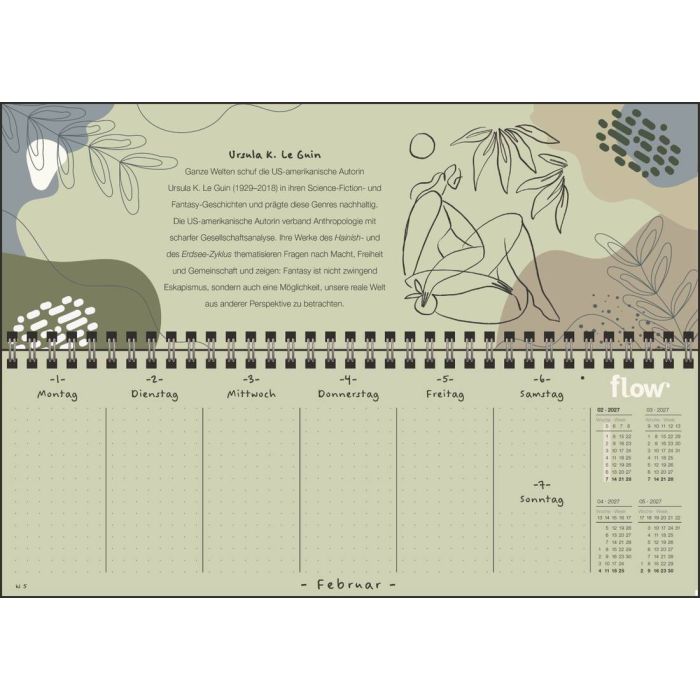 Flow Kalender 2027: Starke Frauen