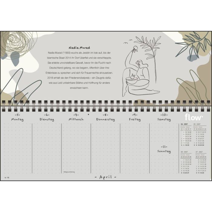 Flow Kalender 2027: Starke Frauen