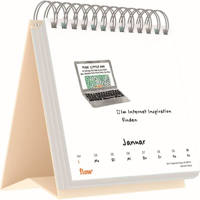 Flow Wochenkalender 2027: Was uns wirklich glücklich macht