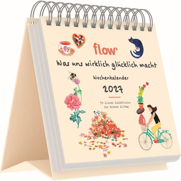 Flow Wochenkalender 2027: Was uns wirklich glücklich macht